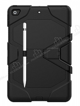Dafoni Shock Armor iPad 10.2 2020 Kalemlikli Ultra Koruma Siyah Klf