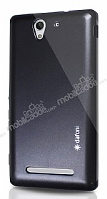 Dafoni Sony Xperia C3 Slim Power Siyah Klf