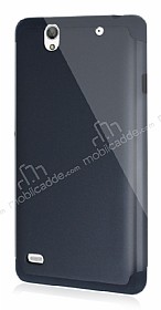 Dafoni Sony Xperia C4 Slim Power Ultra Koruma Siyah Klf
