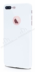 Dafoni Thin Air iPhone 7 Plus Kamera Korumal Beyaz Rubber Klf