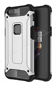 Tough Power OnePlus 5 Ultra Koruma Silver Klf