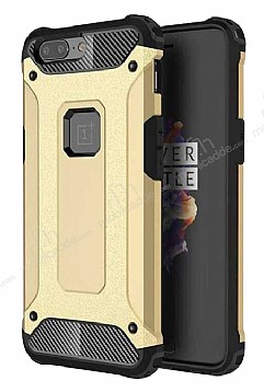 Tough Power OnePlus 5 Ultra Koruma Gold Klf