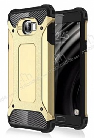 Tough Power Samsung Galaxy C7 SM-C7000 Ultra Koruma Gold Klf