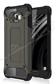 Tough Power Samsung Galaxy C7 SM-C7000 Ultra Koruma Gun Black Klf