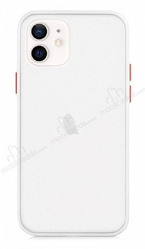 Dafoni Union iPhone 12 / iPhone 12 Pro 6.1 in Ultra Koruma Beyaz Klf
