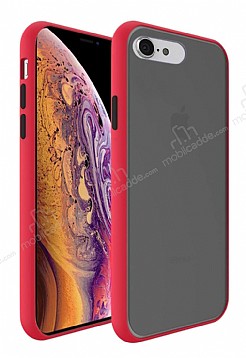 Dafoni Union iPhone SE 2020 Ultra Koruma Krmz Klf