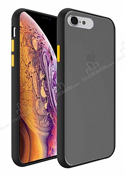 Dafoni Union iPhone SE 2020 Ultra Koruma Siyah Klf