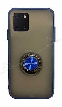Dafoni Union Ring Samsung Galaxy Note 10 Lite Ultra Koruma Lacivert Klf