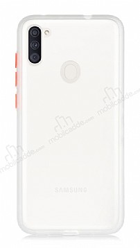Dafoni Union Samsung Galaxy A11 Ultra Koruma Beyaz Klf