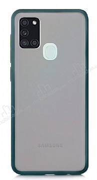 Dafoni Union Samsung Galaxy A21s Ultra Koruma Yeil Klf