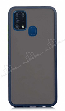Dafoni Union Samsung Galaxy M31 Ultra Koruma Lacivert Klf