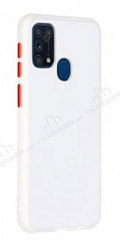 Dafoni Union Samsung Galaxy M31 Ultra Koruma Beyaz Klf