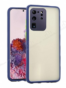 Dafoni Union Samsung Galaxy S20 Ultra Lacivert Sper Koruma Klf