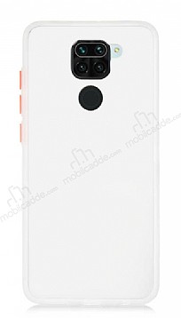Dafoni Union Xiaomi Redmi Note 9 Ultra Koruma Beyaz Klf