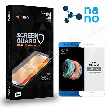 Dafoni Xiaomi Mi Note 3 Nano Premium Beyaz Ekran Koruyucu