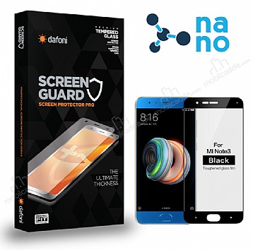 Dafoni Xiaomi Mi Note 3 Nano Premium Siyah Ekran Koruyucu