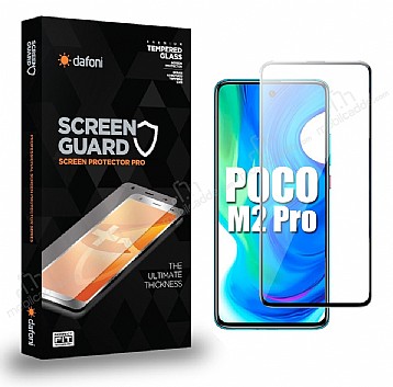 Dafoni Xiaomi Poco M2 Pro Tempered Glass Premium Full Cam Ekran Koruyucu
