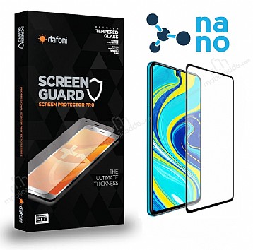 Dafoni Xiaomi Redmi Note 9S Full Mat Nano Premium Siyah Ekran Koruyucu