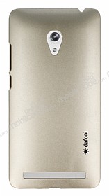 Dafoni Asus Zenfone 6 Metallic Thin Gold Rubber Klf