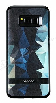 DZGOGO Samsung Galaxy S8 Silikon Kenarl Mavi Rubber Klf