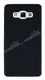 Eiroo Air Spring Samsung Galaxy A7 izgili Siyah Silikon Klf