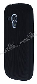 Eiroo Air Spring Samsung Galaxy S3 Mini izgili Siyah Silikon Klf