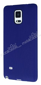 Eiroo Air Spring Samsung N9100 Galaxy Note 4 izgili Lacivert Silikon Klf