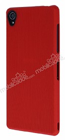 Eiroo Air Spring Sony Xperia Z3 izgili Krmz Silikon Klf