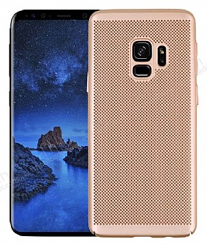 Eiroo Air To Dot Samsung Galaxy S9 Delikli Gold Rubber Klf