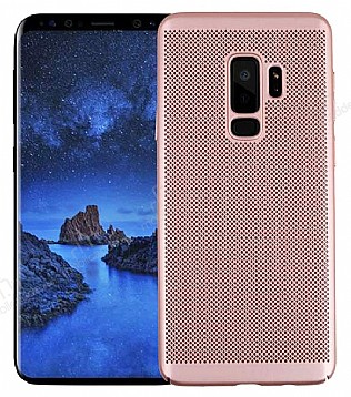 Eiroo Air To Dot Samsung Galaxy S9 Plus Delikli Rose Gold Rubber Klf