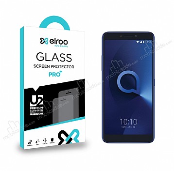 Eiroo Alcatel 3V Tempered Glass Cam Ekran Koruyucu