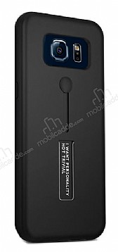 Eiroo Alloy Fit Samsung Galaxy S6 Edge Selfie Yzkl Siyah Klf