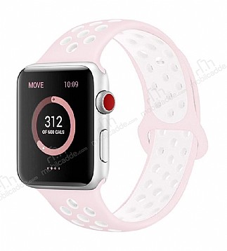 Eiroo Apple Watch 4 / Watch 5 Pembe Spor Kordon (44 mm)