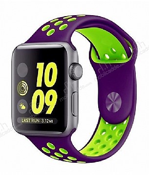 Eiroo Apple Watch / Watch 2 / Watch 3 Mor Spor Kordon (38 mm)