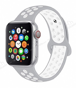 Eiroo Apple Watch / Watch 2 / Watch 3 Gri Spor Kordon (38 mm)
