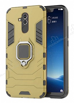 Eiroo Armor Huawei Mate 20 Lite Standl Ultra Koruma Gold Klf