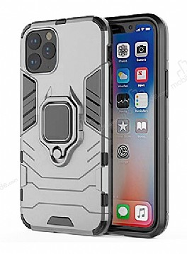 Eiroo Armor iPhone 11 Pro Max Standl Ultra Koruma Silver Klf