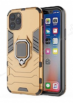 Eiroo Armor iPhone 11 Pro Max Standl Ultra Koruma Gold Klf