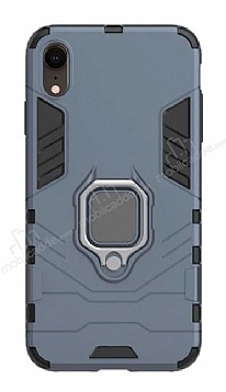 Eiroo Armor iPhone XR Standl Ultra Koruma Lacivert Klf