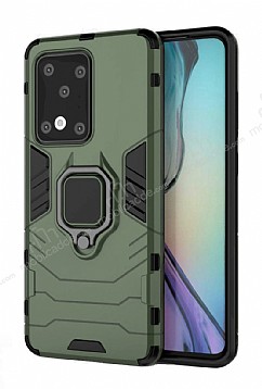 Eiroo Armor Samsung Galaxy S20 Ultra Standl Ultra Koruma Yeil Klf
