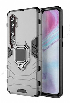 Eiroo Armor Xiaomi Mi Note 10 Standl Ultra Koruma Silver Klf