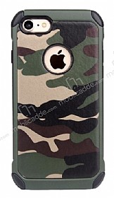 Eiroo Army iPhone 7 Ultra Koruma Yeil Klf