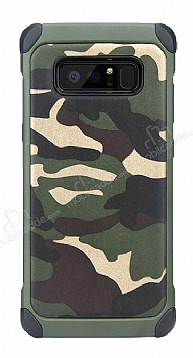 Eiroo Army Samsung Galaxy Note 8 Ultra Koruma Yeil Klf