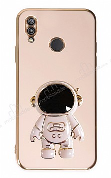 Eiroo Astronot Huawei P20 Lite Standl Pembe Silikon Klf