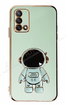 Eiroo Astronot Oppo A74 4G Standl Yeil Silikon Klf