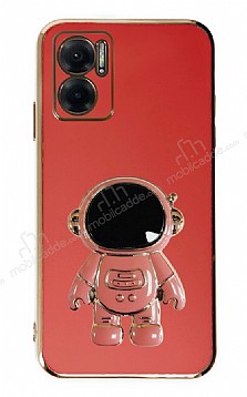 Eiroo Astronot Xiaomi Redmi 10 5G Standl Krmz Silikon Klf