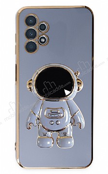 Eiroo Astronot Samsung Galaxy A13 Standl Mavi Silikon Klf