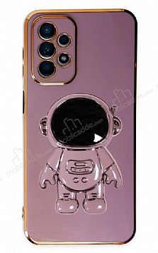 Eiroo Astronot Samsung Galaxy A23 Standl Mor Silikon Klf
