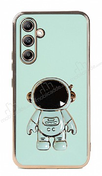 Eiroo Astronot Samsung Galaxy A14 4G Standl Yeil Silikon Klf