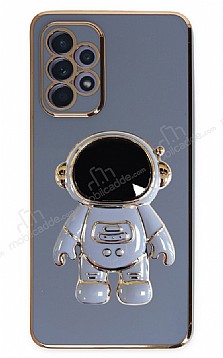 Eiroo Astronot Samsung Galaxy A32 4G Standl Mavi Silikon Klf